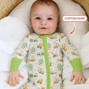Happy Easter God Says I Am Custom Name Bamboo Convertible Zippy