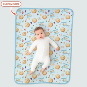 Custom Name 1st Passover Bamboo Blanket