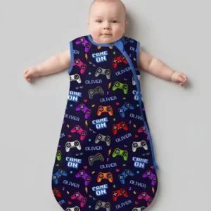 Custom Name Game On Family Matching Bamboo Sleep Bag