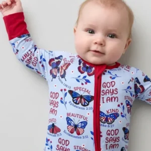 God Says I Am - Liberty Wings Custom Name Bamboo Convertible Zippy