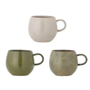 Becher Maison - aus Steingut gefertigt / 3er Set