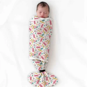 Pink Power School Supplies Bamboo Sleep Bag Swaddler