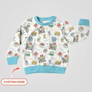 Custom Name Celebration Hundred Days Bamboo Crewneck Sweatshirt