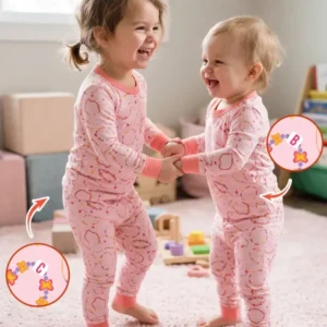 In My Friendship Bracelet Era Girls Matching Bamboo Two Piece Long Sleeve Pajama Set