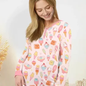American Ice cream Bamboo Women Pajama Set