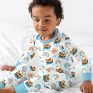 Noah’s Ark & God’s Rainbow Promise Two Piece Long Sleeve Pajama Set