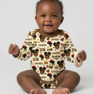 Custom Name Juneteenth Unapologetically Dope Bamboo Bodysuit
