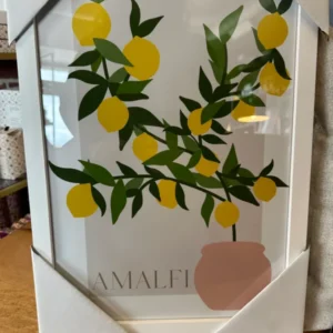 Fruit Market Amalfi Lemon Framed Print