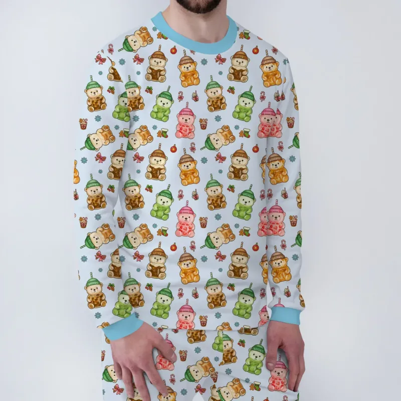Holiday Bear Cup Bamboo Men's Pajama Set