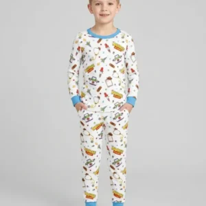 Nurse Story Bamboo Two Piece Long Sleeve Pajama Set