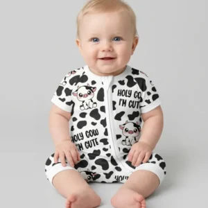Holy Cow I'm Cute Bamboo Shorty Zippy
