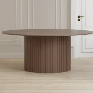 Esstisch Welora - Beige in rundem Design