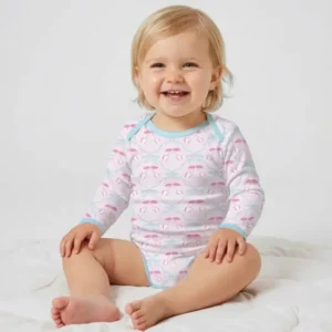 Cherry Baseball Softball Mom and Girl Matching Bamboo Bodysuit