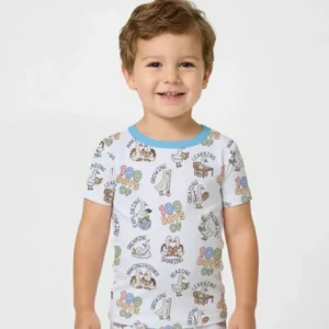 100 Days Of... Bamboo Two Piece Short Sleeve Pajama Set