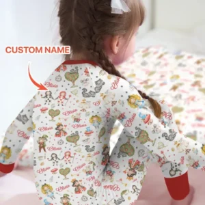 Whimsical Wonderland Tea Party Custom Name Bamboo Convertible Zippy