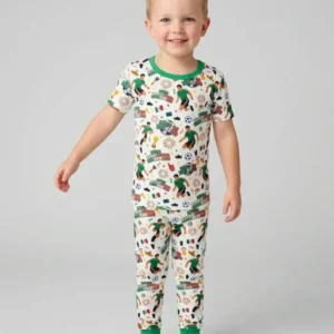 World Soccer Tournament Let's Go Mexico Family Matching Bamboo Two Piece Short Sleeve Pajama Set