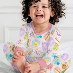 SoftBall Mom Saves The Days Two Piece Long Sleeve Pajama Set