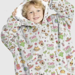 Cinco de Mayo Fiesta Wearable Bamboo Blanket Hoodie