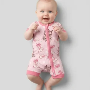 Western Cowgirl Boots And Bows Bamboo Shorty Zippy