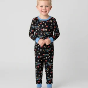 First Day Fun 2026 Bamboo Two Piece Long Sleeve Pajama Set