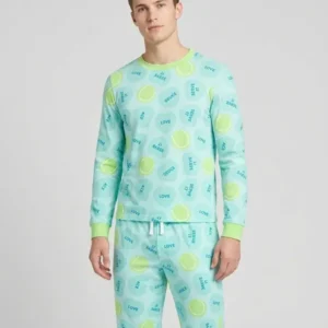 Tennis with Love Bamboo Men's Pajama Set