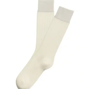 Chaussettes laine et coton amande homme 1