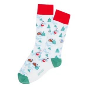 Chaussettes Homme Noël en altitude Neige NEIGE 1