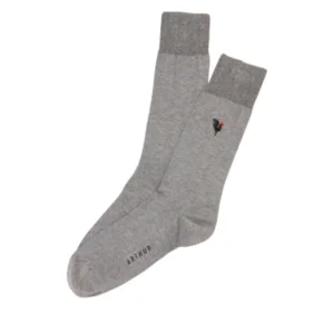 Chaussettes en fil d'écosse brodées Coq 1
