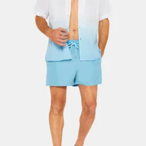 Chemise Homme manches courtes Tie & Dye Bleu 1
