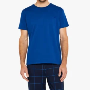 Tee-shirt Homme manches courtes Coton Bleu 22