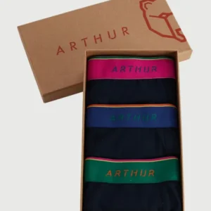 Lot de 3 boxers unis élastique couleur homme 1