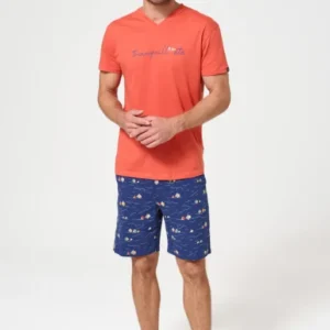 Pyjama Homme Tranquill'été Manches courtes Imprimé voiliers multicolores 4