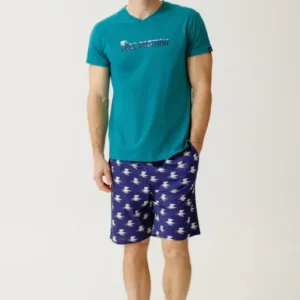 Pyjashort en jersey de coton léger - Pôle position