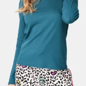 Tee-shirt Femme manches longues Bleu 1