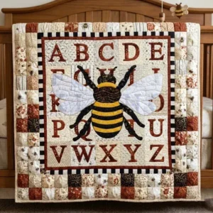 Alphabet B Bamboo Quilt Blanket