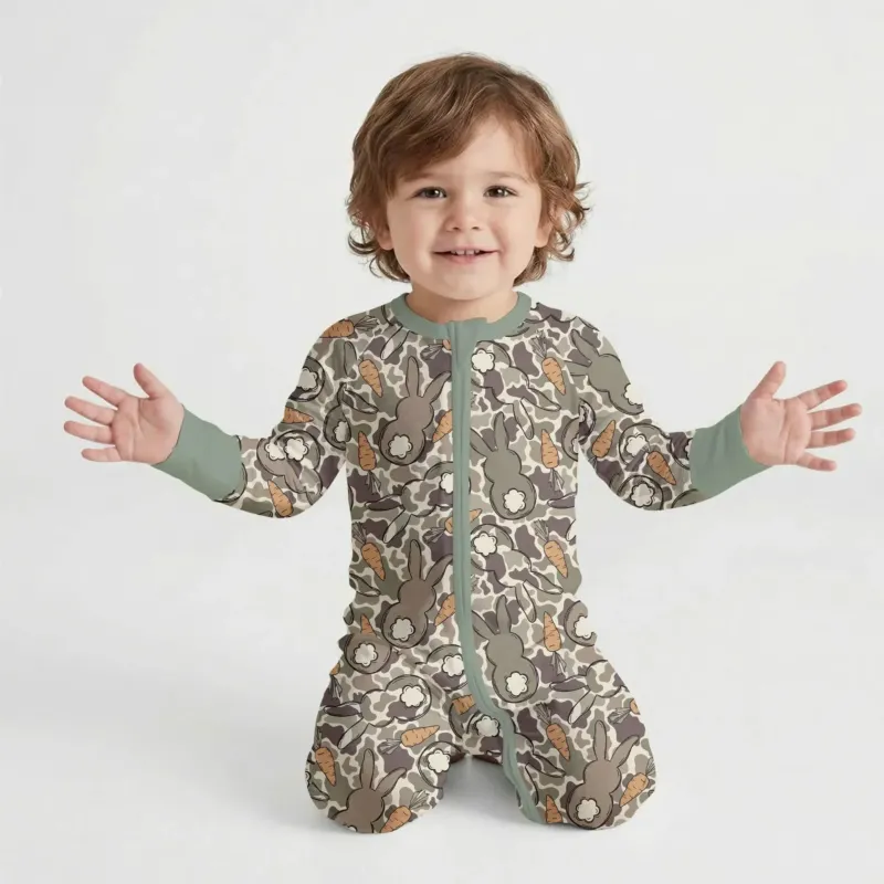 Camo Easter Bunny Bamboo Convertible Zippy