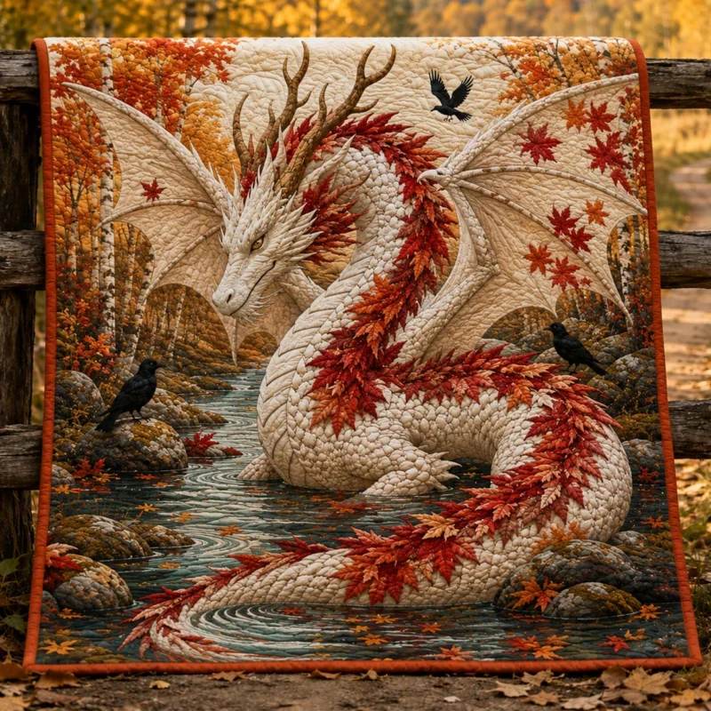 Autumn Maple Dragon Bamboo Quilt Blanket