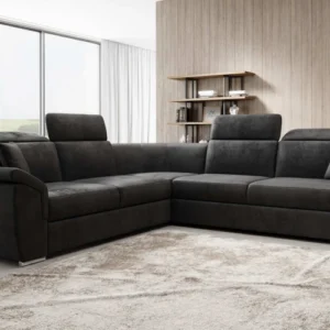 Designer Ecksofa Fernando mit Schlaffunktion und Stauraum