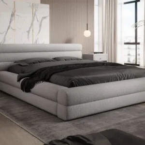 Designer Polsterbett Velana Bouclé mit Stauraum