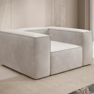 Designer Sofa-Sessel Lesley in Samt