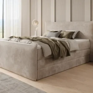 Boxspringbett Liana II mit hochklappbarem Stauraum in Cord