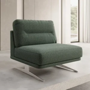 Designer Sofa-Sessel Torino ohne Armlehnen in Bouclé