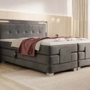 Boxspringbett Noctis Samt elektrisch verstellbar mit LED