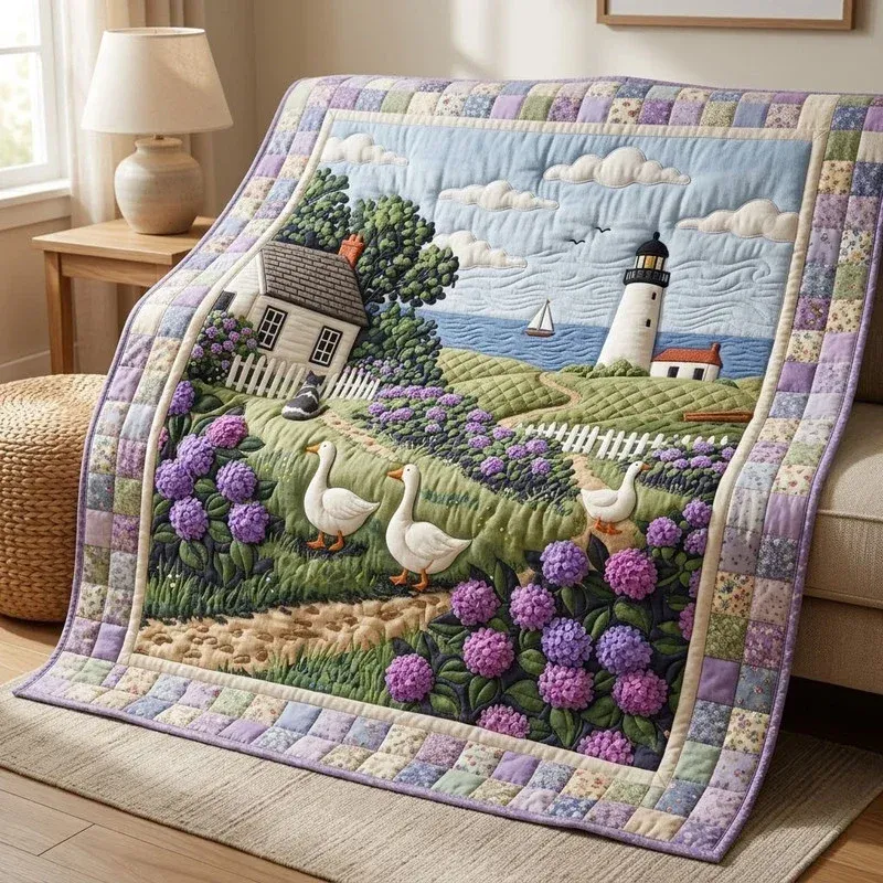 Beachy Broadwalk Bamboo Quilt Blanket