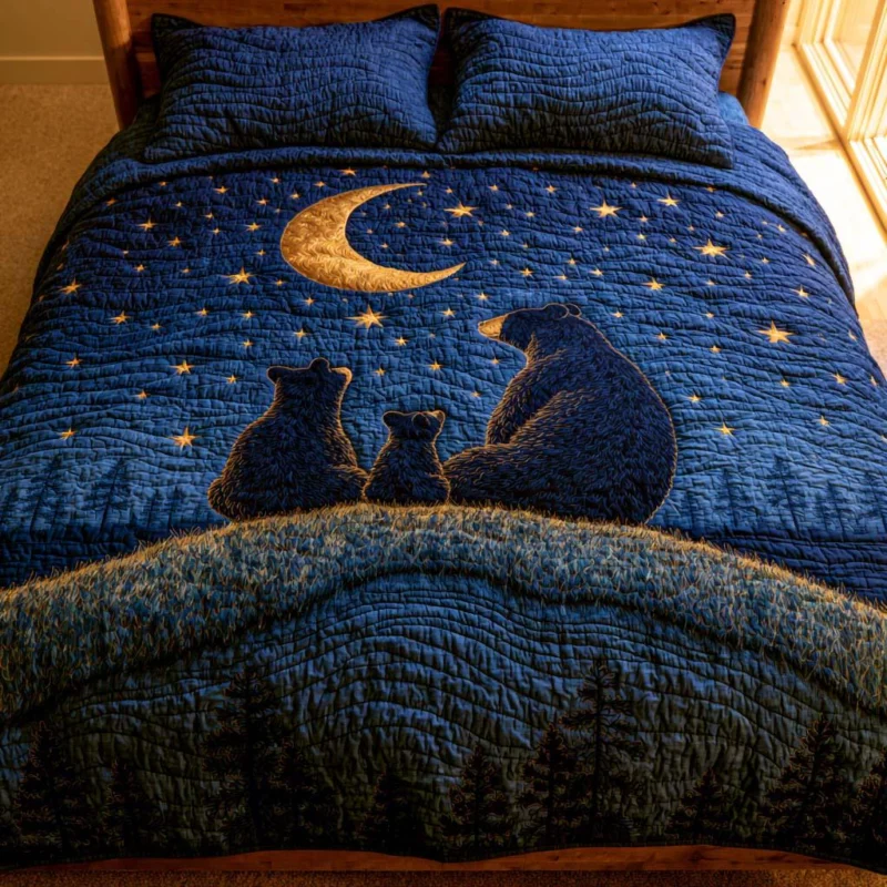 Bear Gentle Spirit Bamboo Quilt Bedding Set