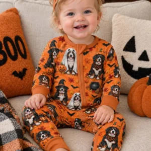 Bernese Mountain Dog Autumn Halloween Bamboo Convertible Zippy
