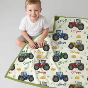 Custom Name A Little Dirt Never Hurt Bamboo Blanket