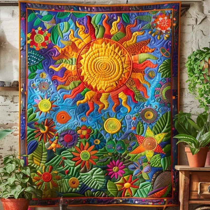 Bright Sunshine Bamboo Quilt Blanket