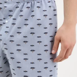 Caleçon homme safari bleu 1