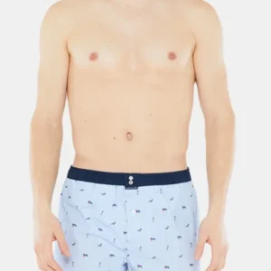 Caleçon avec suspensoir Homme Le Club n°1011 Bleu 1